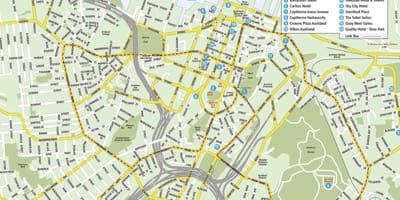 Турыстычная карта Окленд